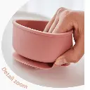 Bát Ăn Dặm Silicone AttiRabbit Hình Thỏ 03.webp