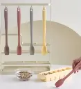 Dụng Cụ Nấu Ăn Dặm Cho Bé (Thìa) Phới Dẹt Topping Spatula Platinum Silicone Firgi Hàn Quốc
