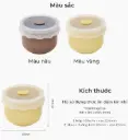 Hũ Sứ Đựng Thức Ăn Dặm Cho Bé Firgi Hàn Quốc Cao Cấp Hạn Chế Rơi Vỡ Kèm Nắp Đậy Silicone 250ml