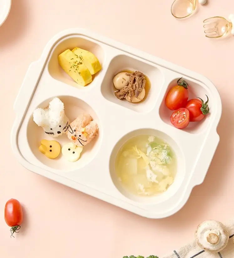 5-Corner Deep Baby Plate Safe Anti-Slip - Attirabit