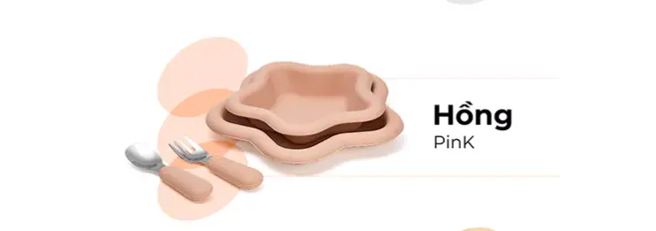 Bộ 3 Dụng Cụ Ăn Dặm Silicone Hình Ngôi Sao Standard145 Gồm Khay Lớn 350ml, Khay Nhỏ 250ml, Set Muỗng&Nĩa