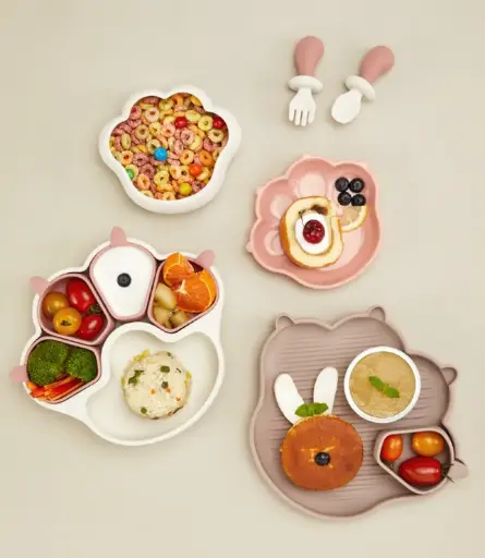 Meow suction bowl (with lid)