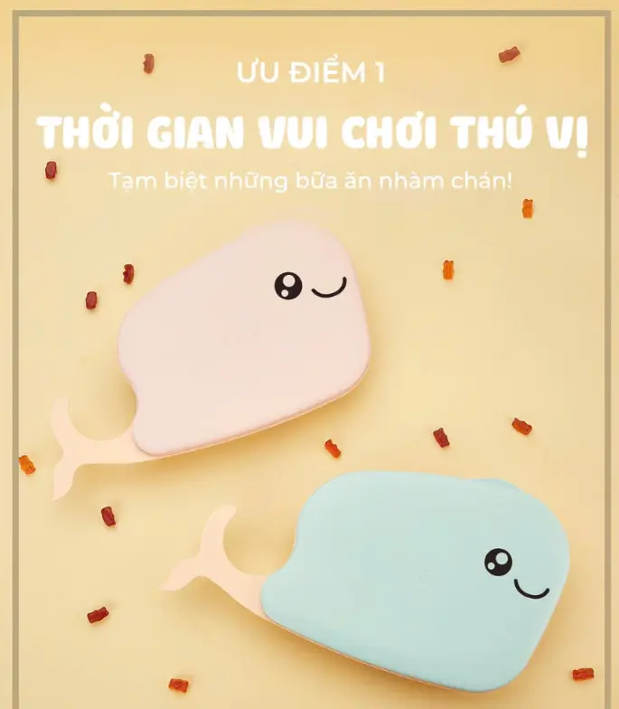 Firgi Whale Plate (Meal Plate + Plate Lid + Cup SET)